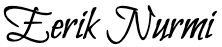 Signature of Eerik Nurmi.